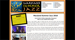 Desktop Screenshot of marylandsummerjazz.com